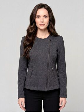 NWT Catherine Malandrino XXL Runway Style Jacket Charcoal Gray Womens MSRP $180